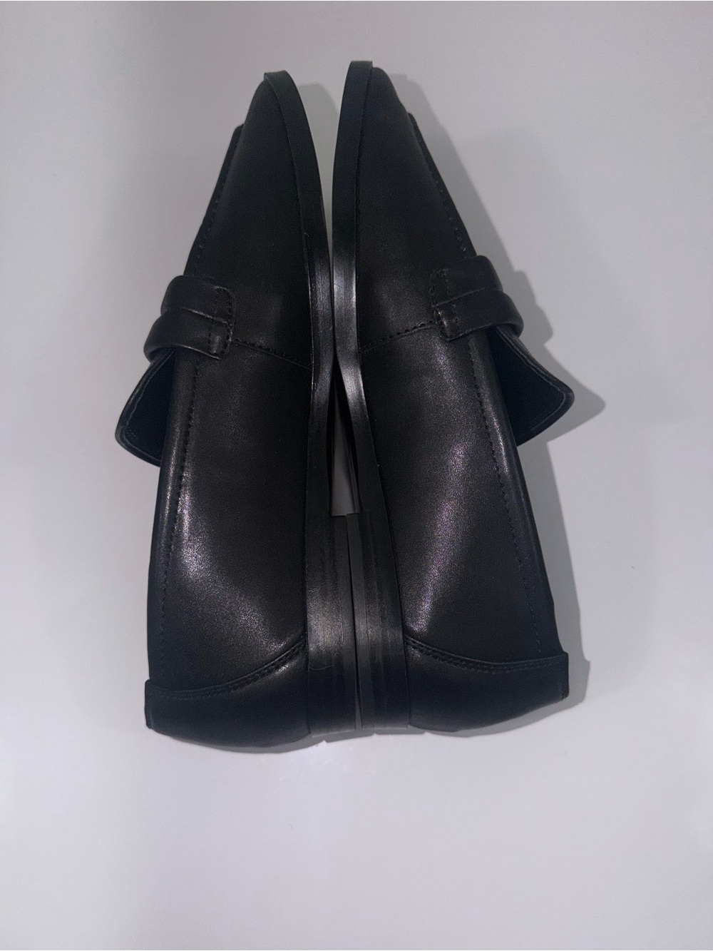 Mango Black Square Toe Penny Loafers EU 39 US 8.5 Worn Once EUC - Picture 6 of 8